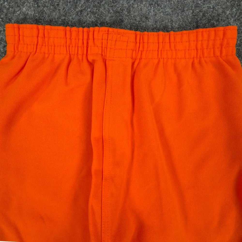 ```Yale Vintage 70s Athletic Shorts Mens XS Orange Nylon NWT```